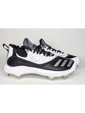 ADIDAS ICON V BOUNCE ICED METAL BASEBALL CLEATS BLACK WHITE EE4131 Mens Size 7